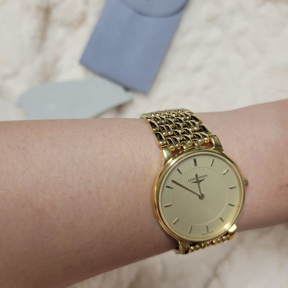SOLD//LONGINES Watch Les Grandes Classiques L5.636.2 Quartz 18K Gold Plated T254 - Picture 12 of 12